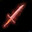 Titanium/Steel Alloy Short Sword of Fire