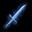 Titanium/Steel Alloy Short Sword of Ice